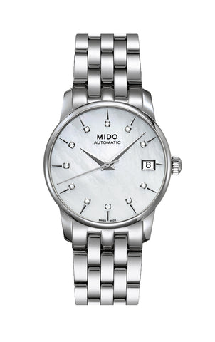 MIDO Mod. BARONCELLI II LADY M016 AUTOMATIC DATA DIAMONDS 33mm SWISS MADE