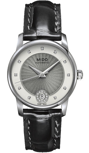 MIDO Mod. BARONCELLI II LADY M008 AUTOMATIC DATA DIAMONDS 33mm SWISS MADE