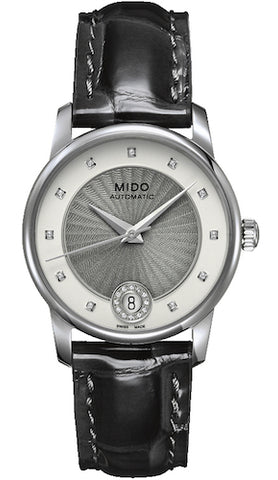 MIDO Mod. BARONCELLI II LADY M008 AUTOMATIC DATA DIAMONDS 33mm SWISS MADE