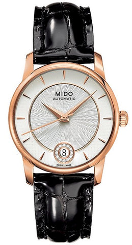 MIDO Mod. BARONCELLI II LADY M009 AUTOMATIC DATA DIAMONDS 33mm SWISS MADE