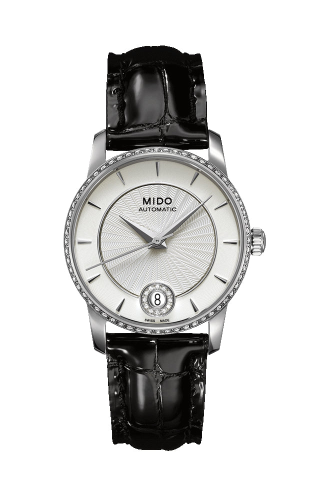 MIDO Mod. BARONCELLI II LADY M011 AUTOMATIC DATA DIAMONDS 33mm SWISS MADE