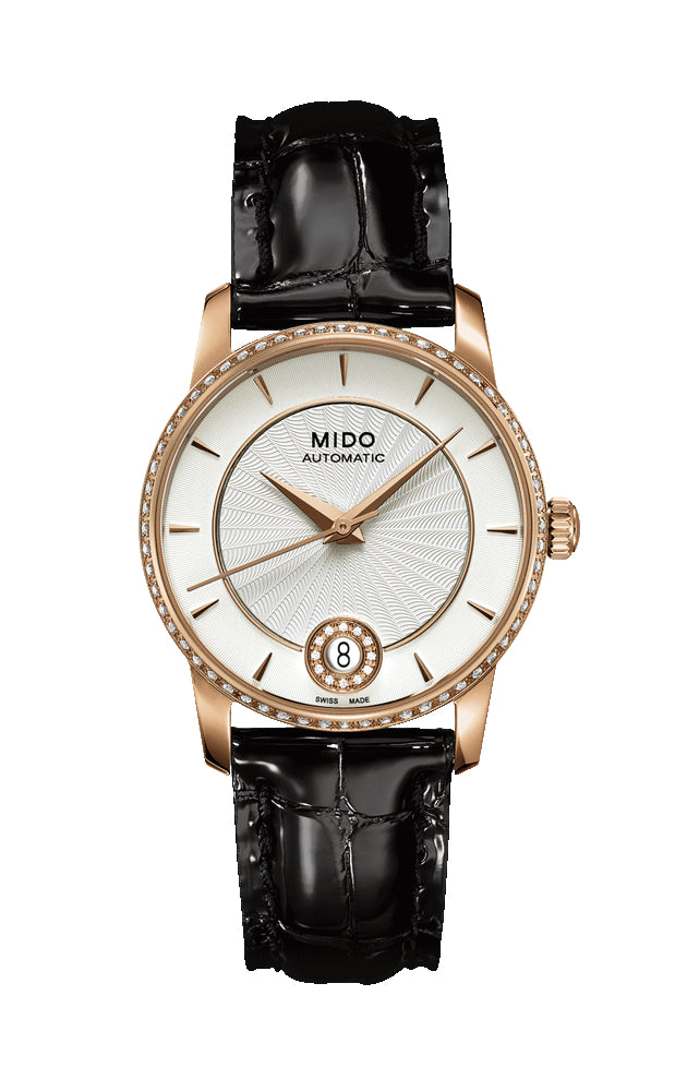 MIDO Mod. BARONCELLI II LADY M012 AUTOMATIC DATA DIAMONDS 33mm SWISS MADE
