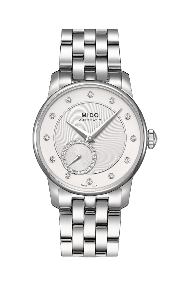 MIDO Mod. BARONCELLI II LADY M018 AUTOMATIC DATA DIAMONDS 33mm SWISS MADE