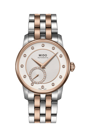 MIDO Mod. BARONCELLI II LADY M020 AUTOMATIC DATA DIAMONDS 33mm SWISS MADE
