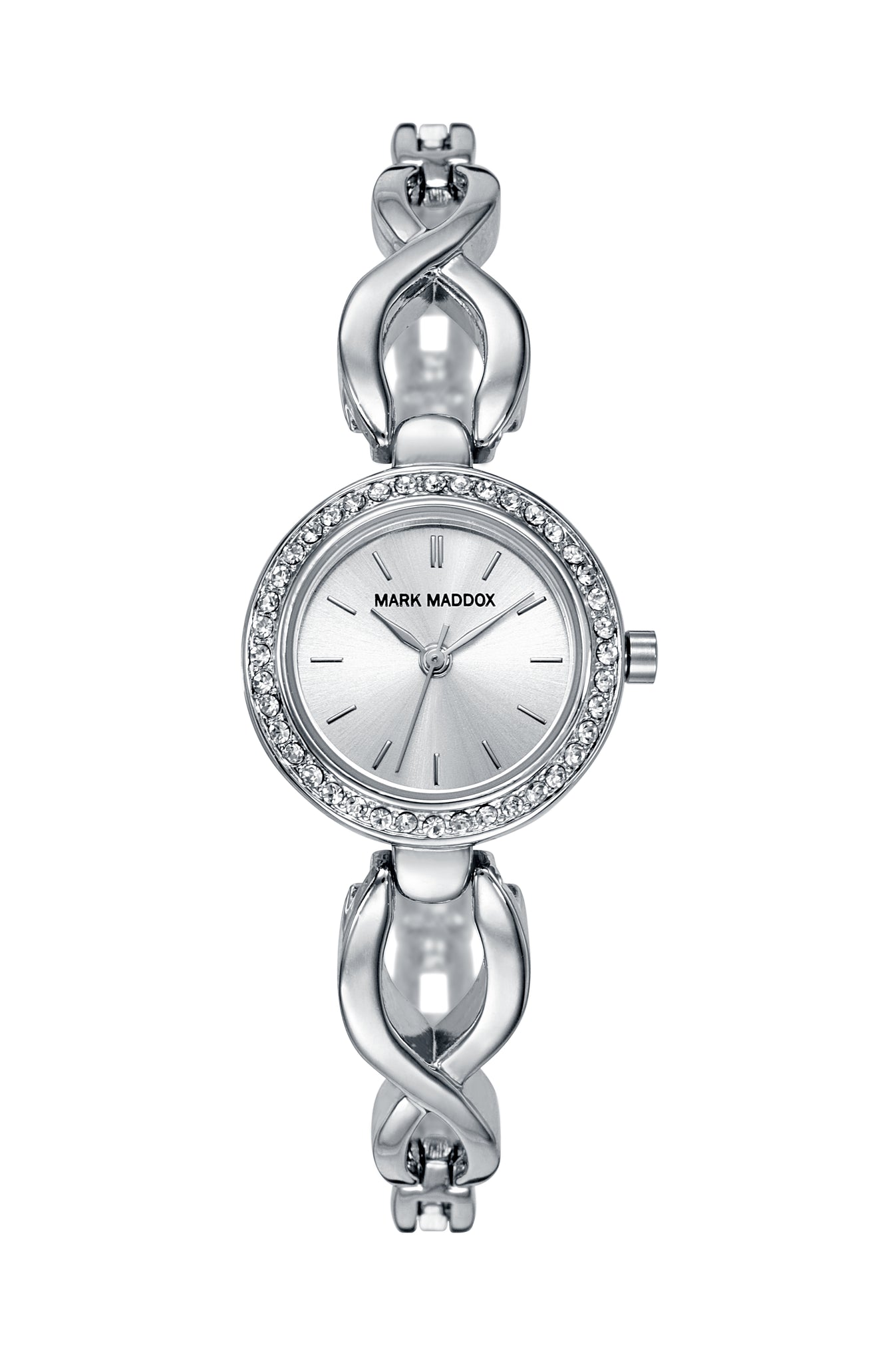 MARK MADDOX Watch – Mod. Trendy Silver. 24 mm. quartz. date. WR 30 meters