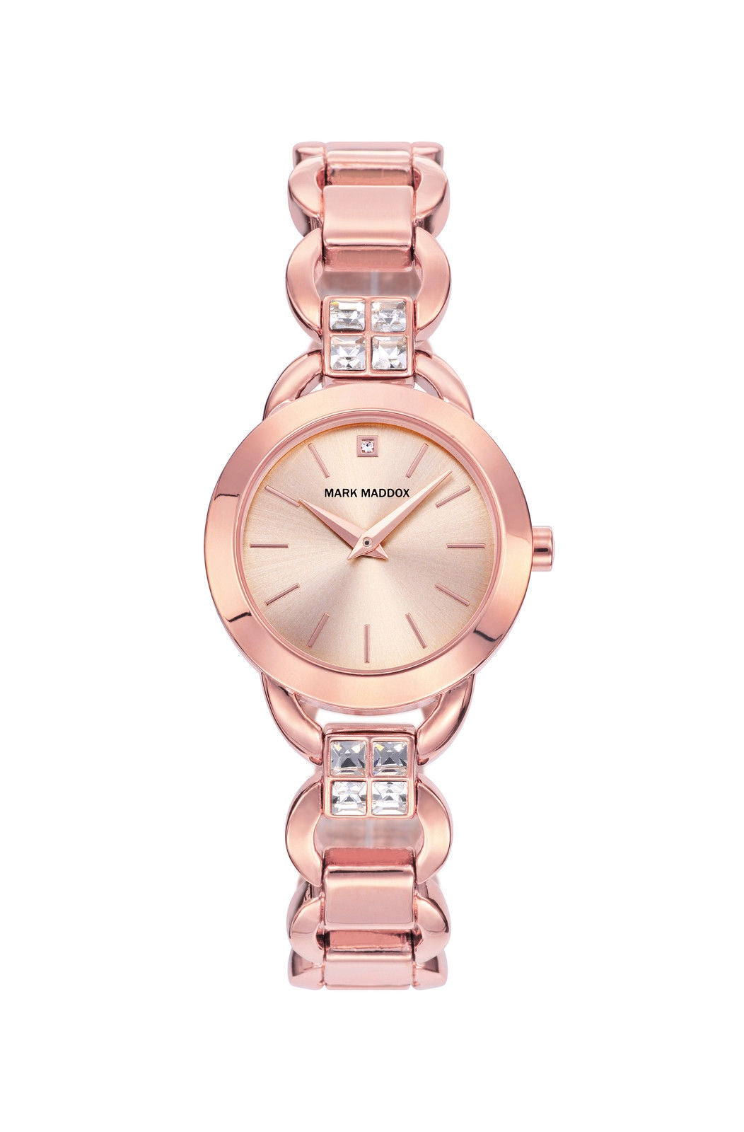 MARK MADDOX WATCHES mod. PINK GOLD MF2001-97 . CRYSTALS - 28.5 mm - WR 3 ATM