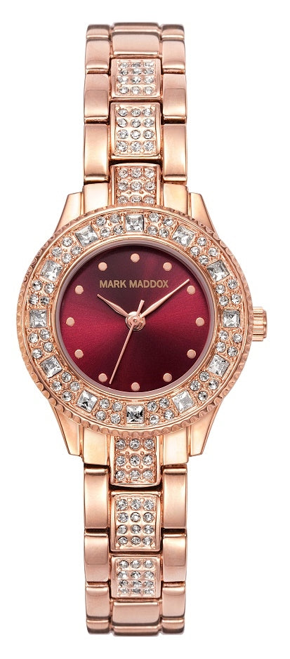 MARK MADDOX Watch – Mod. Pink Gold. 27 mm. quartz. date. WR 30 meters
