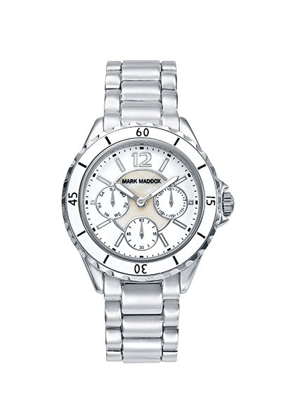 MARK MADDOX WATCHES mod. TRENDY SILVER MM0020-05 . MULTIFUNCION - 40x43.8 mm - WR 3 ATM