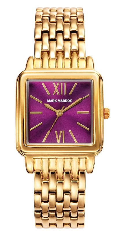 MARK MADDOX Watch – Mod. Golden chic. 22x22 mm. quartz. date. WR 30 meters