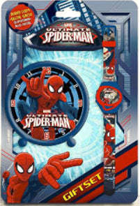 SPIDERMAN SPECIAL SET WATCH + CLOCK