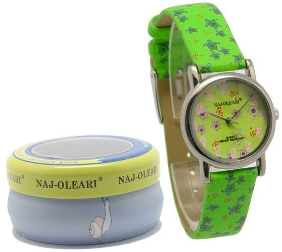 NAJ-OLEARI WATCH Mod. VERDE TARTARUGHE/ GREEN TURTLES