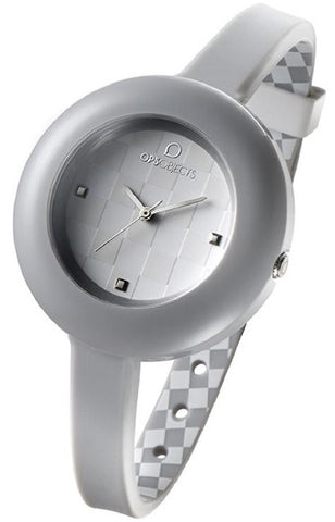 OPS! OROLOGIO IN SILICONE MOD. GRAY SCACCHI. QUARZO. JAPAN MOVEMENT