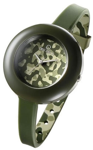 OPS! OROLOGIO IN SILICONE MOD. ARMY GREEN CAMOUFLAGE. QUARZO. JAPAN MOVEMENT