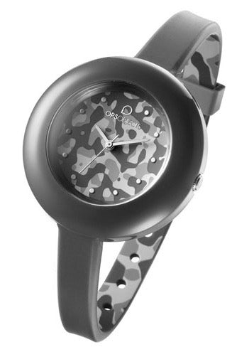 OPS! OROLOGIO IN SILICONE MOD. ALPINE GRAY CAMOUFLAGE. QUARZO. JAPAN MOVEMENT
