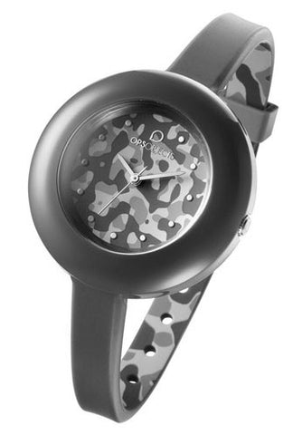 OPS! OROLOGIO IN SILICONE MOD. ALPINE GRAY CAMOUFLAGE. QUARZO. JAPAN MOVEMENT