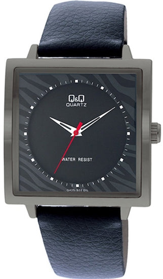 Q&Q FASHION Mod. GENT SQUARE BLACK - NEUTRAL BOX