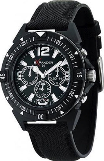 SECTOR Mod. 90 EXPANDER ACTION. MULTIFUNCTION OR 3H VERSION. 44MM. 10 ATM