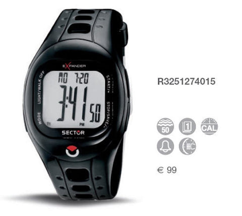 SECTOR Mod. STEP COUNTER. 5 ATM