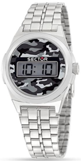 SECTOR Mod. STREET DIGITAL 1980 SILVER DIAL BRAC