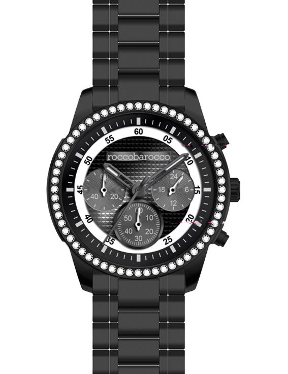 ROCCOBAROCCO WATCH Mod. RB0070 SS Quartz Lady strass  38mm
