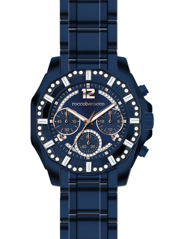 ROCCOBAROCCO WATCH Mod. RB0113 Chrono Quartz Lady strass SS 38mm