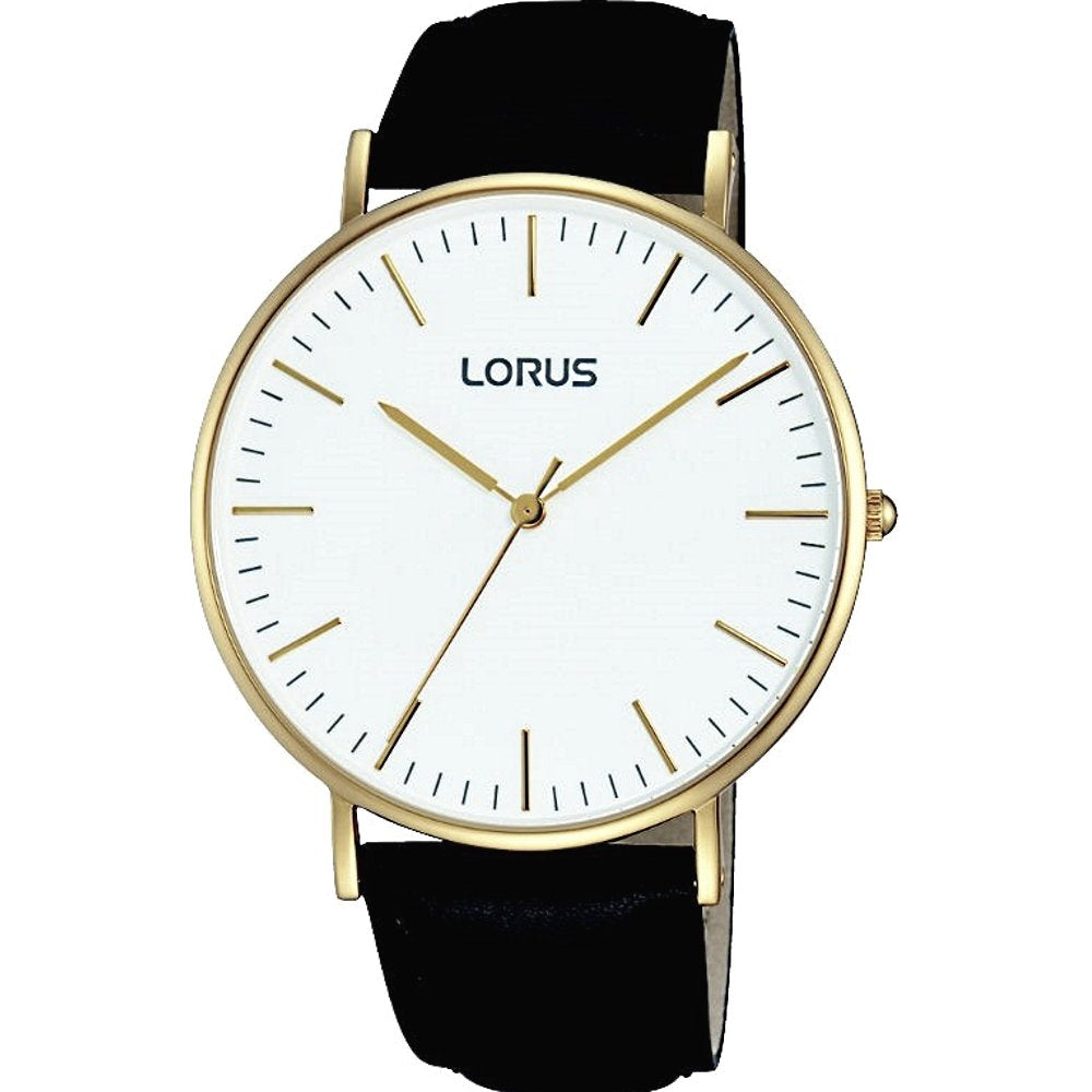 LORUS WATCHES - STAINLESS STEEL - LEATHER/CUOIO - QUARTZ - 40x47 mm - 3 ATM