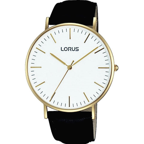 LORUS WATCHES - STAINLESS STEEL - LEATHER/CUOIO - QUARTZ - 40x47 mm - 3 ATM