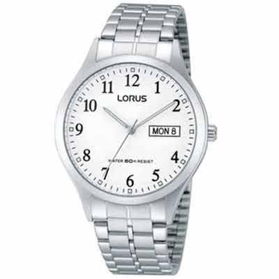 LORUS WATCH Mod.  CLASSIC - 3H - GENT - SS - WHITE - BRACELET
