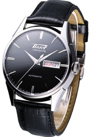 TISSOT - VISODATE U AUTO C.PELLE Q.NERO INDICI