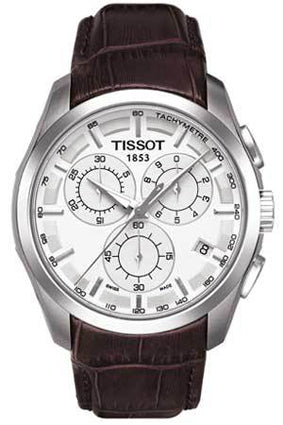 TISSOT - COUTURIER U CHR QTZ C.PELLE Q.SILVER IND