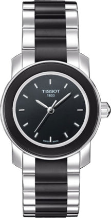 TISSOT - CERAMIC ROUND D QTZ ACC BRC Q.NERO IND