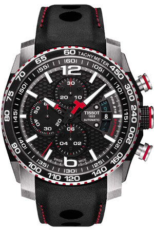 TISSOT - PRS 516 EXTREME AUTOMATIC CHRONO 44.4 mm SS Case. Leather strap. WR 100mt