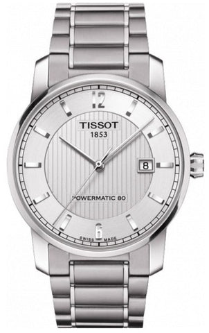 TISSOT Mod. TITANIUM - GENT - AUTOMATIC - SILVER DIAL - BRACELET - ARABIC INDEX - DATA - SWISS MADE