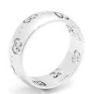 GUCCI JEWELS Mod. ICON BOLD  Anello/Ring ORO BIANCO/WHITE GOLD Size 54