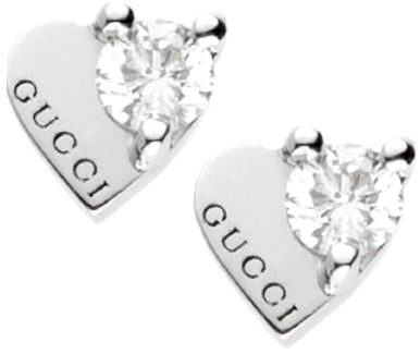 GUCCI JEWELS Mod. TRADEMARK Orecchini / Earrings - Oro Bianco e Brillanti / White gold and diamonds