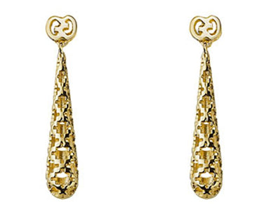 GUCCI JEWELS Mod. DIAMANTISSIMA Orecchini/Earrings ORO GIALLO/GOLD