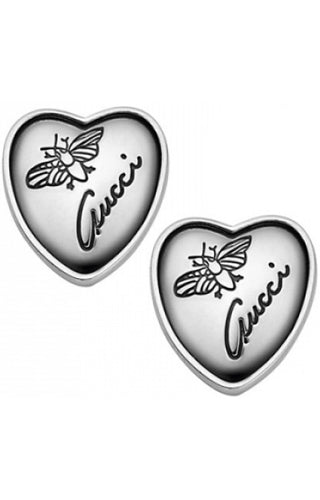 GUCCI JEWELS Mod. FLORA HEART Orecchini/Earrings ARGENTO/SILVER